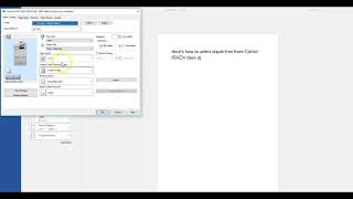 Canon iRADV (Gen 3) Staple-Free from Print Driver