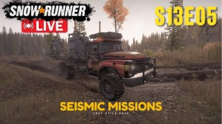: Snowrunner Live S13E05 - Seismic Missions - Chat Picks the Truck !rules