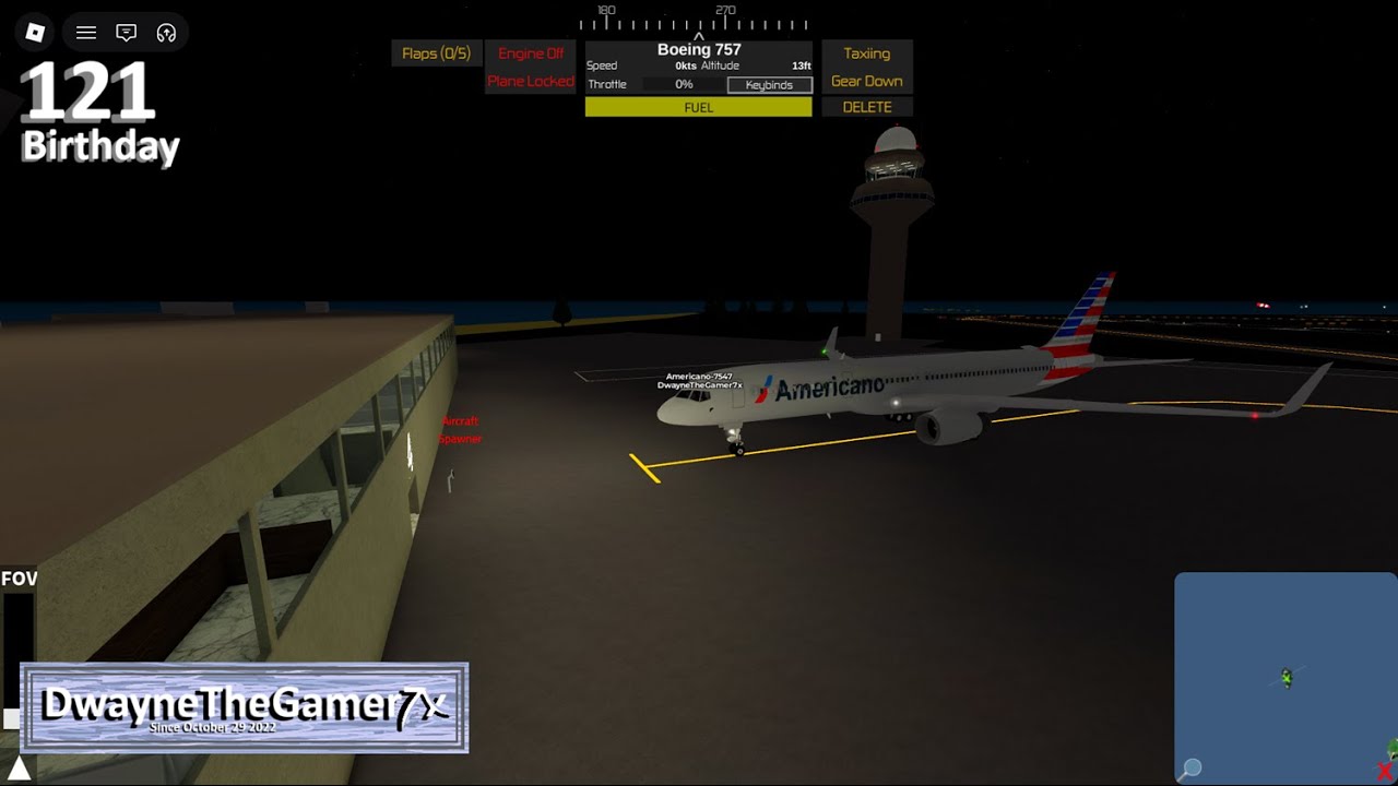 Gameplay 121: Birthday | Roblox Pilot Training Flight Simulator