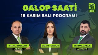 Galop Saati 18 Kasım Salı Adana, Antalya Gizem Toksarı, İsmail Bozkurt, Serdal Akkuş