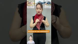 2024 New Way To Tie Headscarf | Wear a girl's necktie | Trending dupatta Scarf dress #shorts