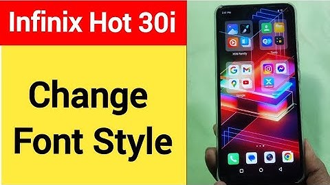 How to change font style, Infinix hot 30i me font style change kaise karen