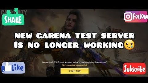 GARENA TEST SERVER IS NOT WORKING ANYMORE!😓#codm #codmobile #codmtestserver #callofdutymobile #cod