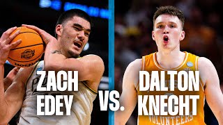 Zach Edey vs. Dalton Knecht: 77 combined points in all-time March Madness showdown