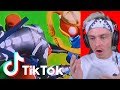 reacting to fortnite tik toks and trying not to laugh... (super hard)