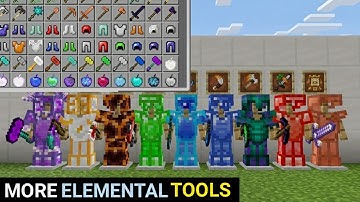 Thumbnail of How To Download More Ores, Tools, Armor In Minecraft Pe | more tools mod minecraft pe