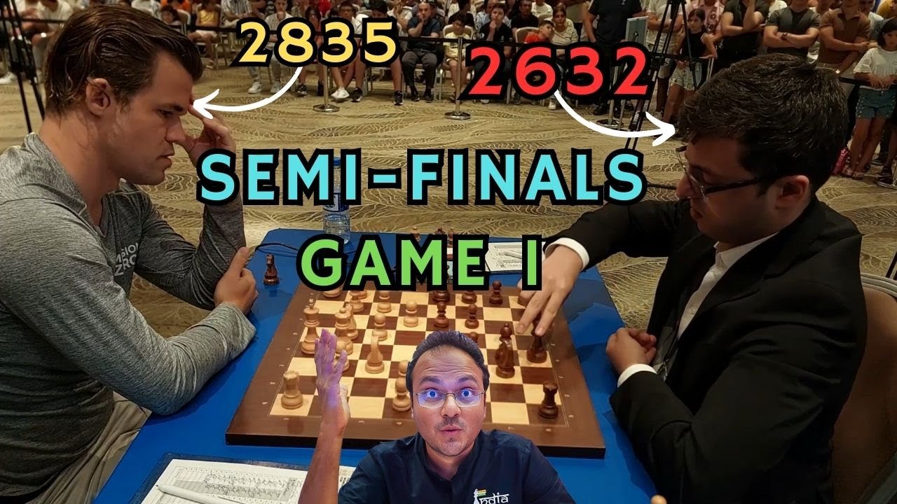 FIDE World Cup 2023 SF: Carlsen beats Abasov, Praggnanandhaa holds his  ground against Caruana - ChessBase India