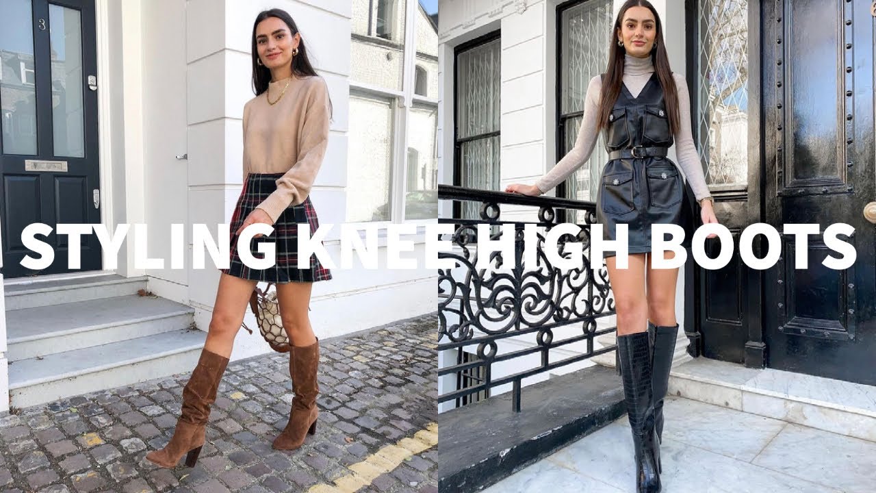 HOW TO STYLE KNEE HIGH BOOTS OUTFIT IDEAS