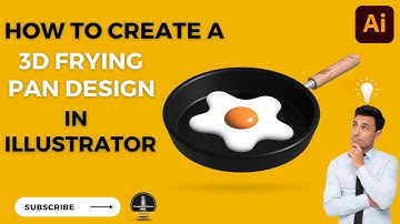 How To Create 3D Frying Pan Design In Illustrator / CREATE 3D FRYING PAN / Illustrator Tutorial 2022