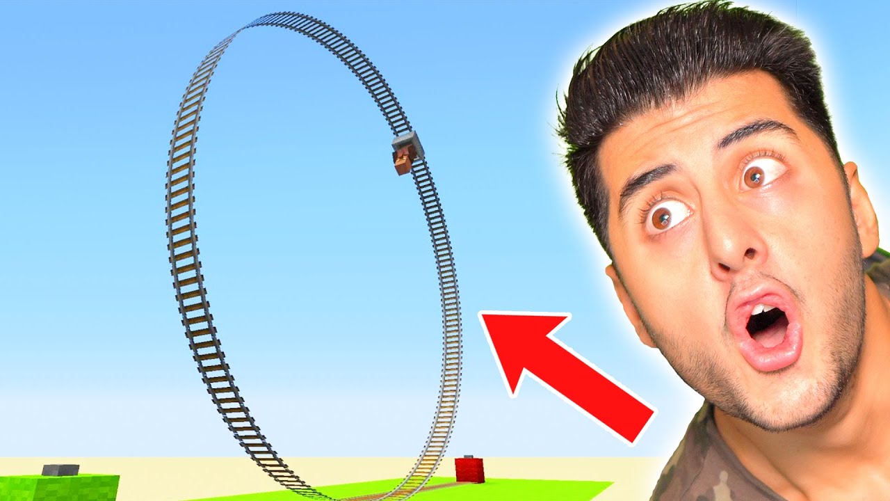 YUVARLAK HIZTRENİ!! MİNECRAFT EFSANE Mİ? GERÇEK Mİ?