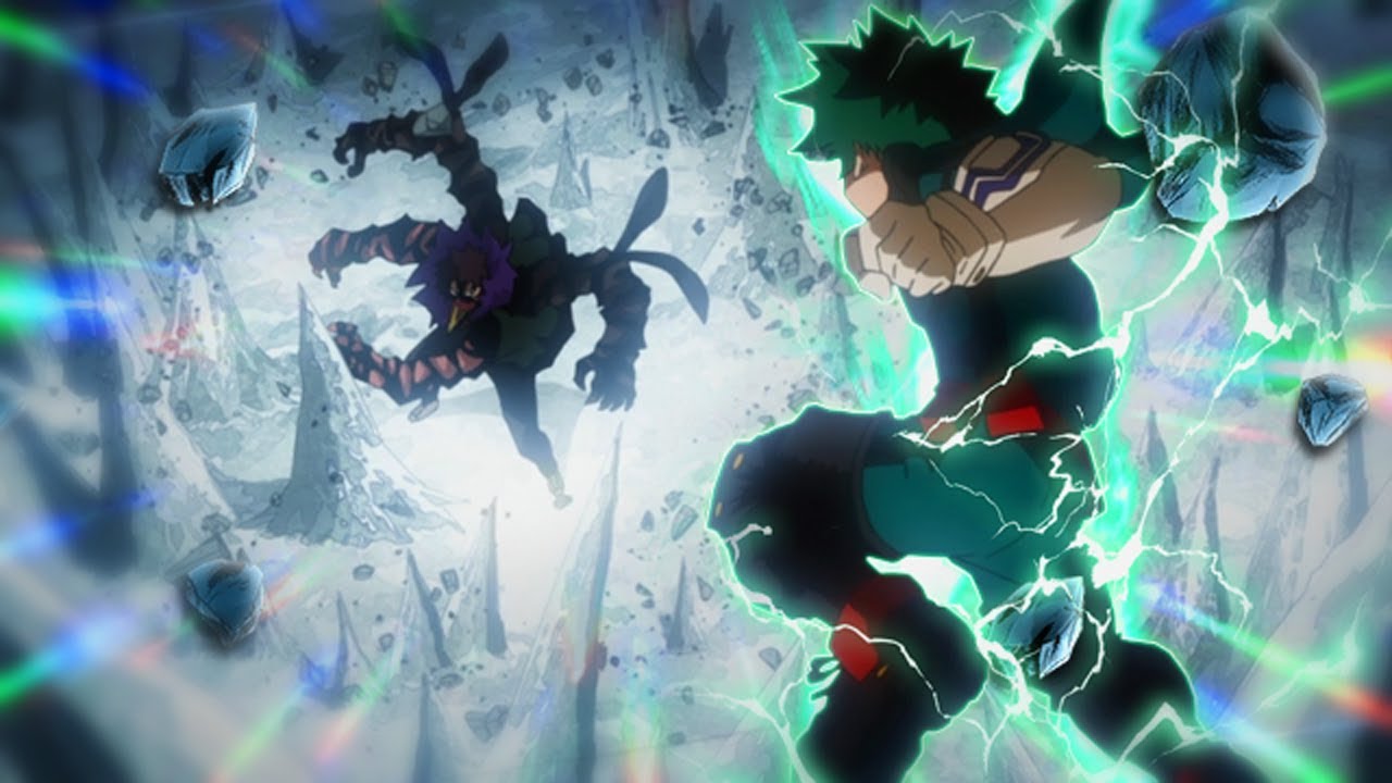 Deku about to punch Overhaul up to 11.