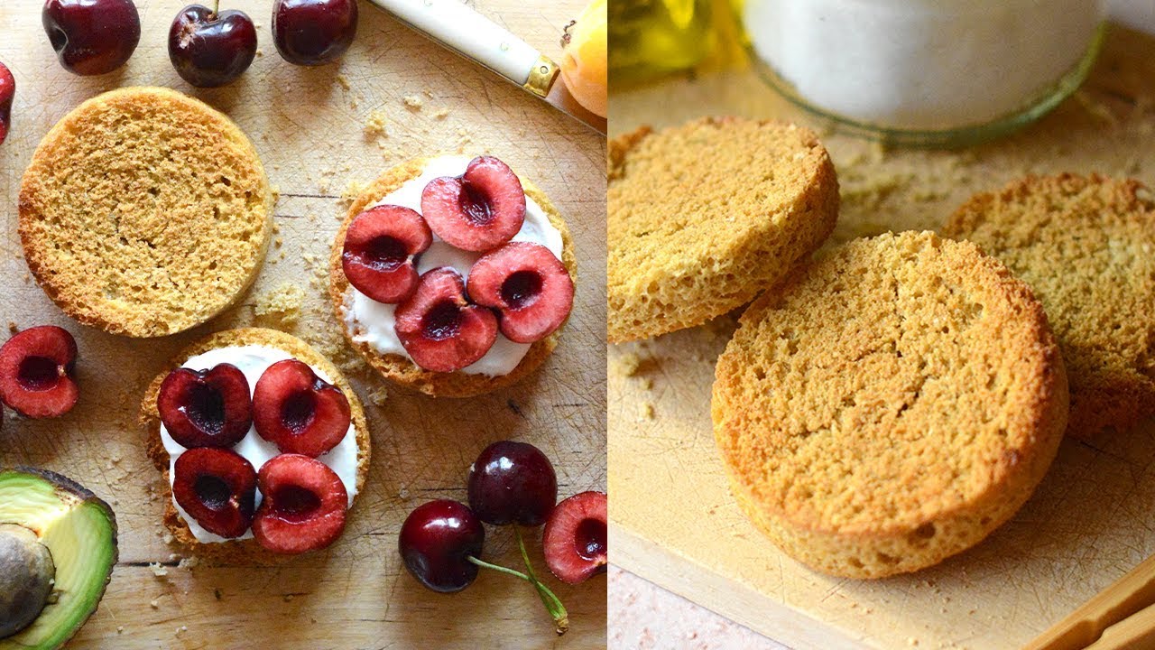 Pan de avena casero en sarten