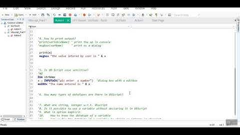 VbScript Fundamentals