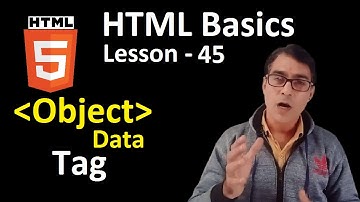 Object tag in html | Embed audio, video or pdf file in web page | HTML basic lesson - 45