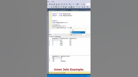 SQL JOIN Tutorial: How to Use INNER JOIN in SQL Server (SSMS Demo) #education #devendrafadnavis