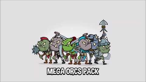 2d orc game asset animations