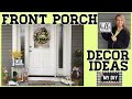 Front Porch Decor Ideas | Spring Decorations DIY |  ON A BUDGET!