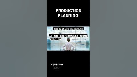 Production Planning #Production #productionmanagement #planning