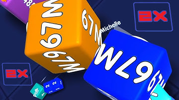 Cube 2048.io Game  🎲 A NEW GAME 🎲 CUBES SNAKE 2048.io Gameplay