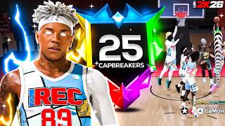 I TOOK THE FIRST EVER 25 CAP BREAKER BUILD TO RANDOM REC AND THIS HAPPENED on NBA2K26