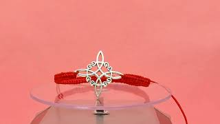 Pulsera Hilo Rojo con Dije de Nudo de Bruja - Bisutería Lola