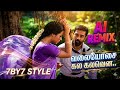 Valaiyosai Kala Kalavena | Ai Remix Songs | 7by7 Music Style | வலையோசை கல கலவென 
