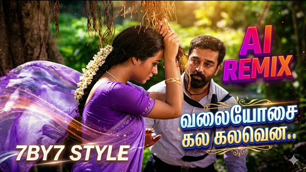 Cover Valaiyosai Kala Kalavena | Ai Remix Songs | 7by7 Music Style | வலையோசை கல கலவென 