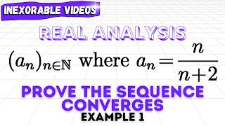 Prove the Sequence Converges - Problem Walkthrough | Example 1 | Real Analysis