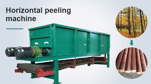 Horizontal Wood Peeling Machine | Wood Log Debarker