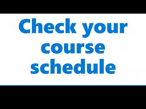 Check Your Course Schedule in CUNY First for On Campus and Online Class Meetings