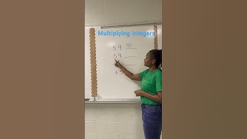 Multiplying Integers  #maths #integers