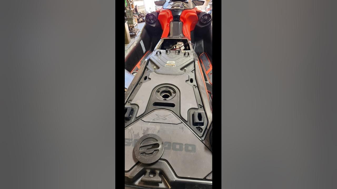 How To Remove New Seadoo Seat Deck/ Support For Service seadoo jetski