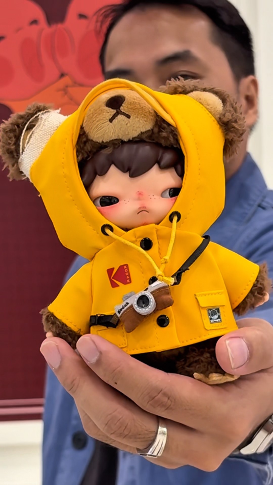 Kodak x Hirono Click Bear Plush Doll Pendant#Kodak #Hirono #Plush