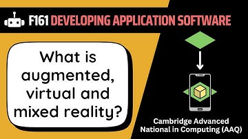 Augmented/Virtual/Mixed Reality | 1.1a | OCR AAQ | Developing Applications | F161