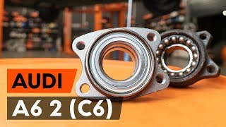 Como substituir a rolamento da roda dianteiros no AUDI A6 2 (C6) [TUTORIAL AUTODOC]