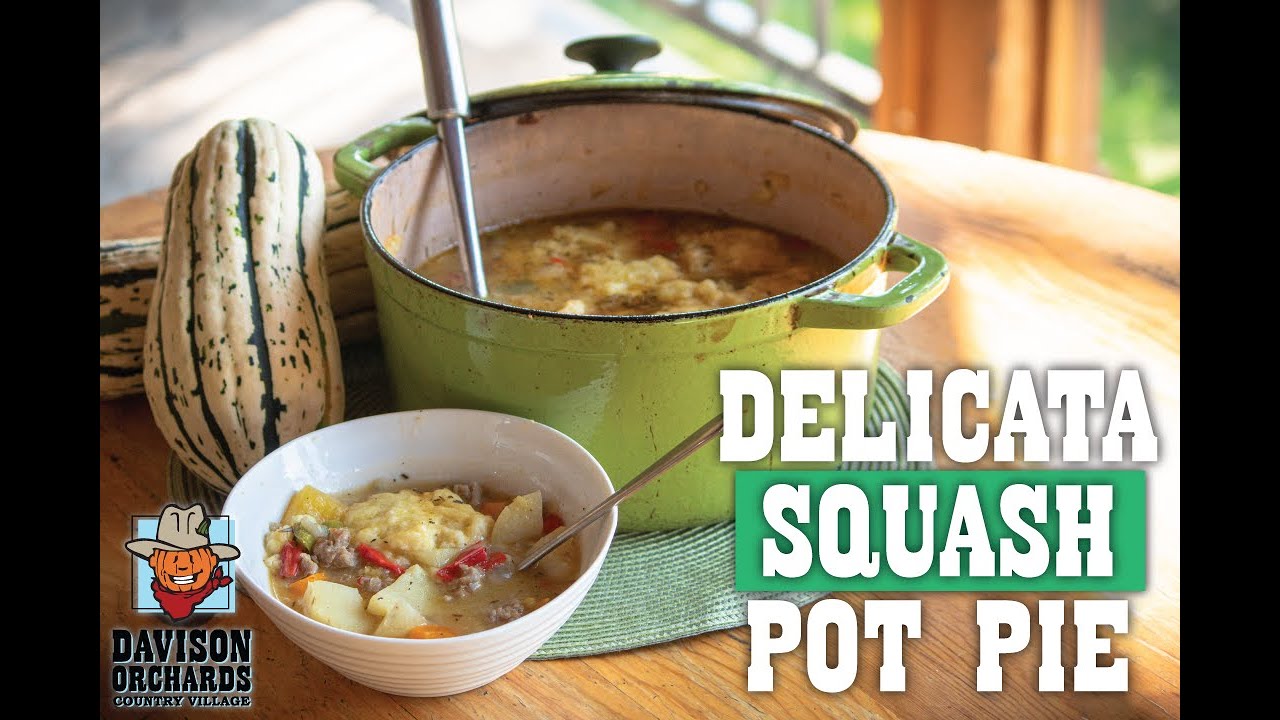 Family Recipes Delicata Squash Pot Pie YouTube