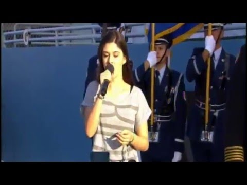 NASCAR ECOBOOST 2015 God Bless America by Liz Elias "LIVE Performance"