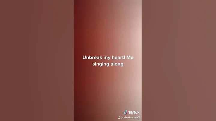 Unbreak my heart sing along