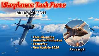 Warplanes Task Force v0.9.2 Mod Apk | Free Shopping | New Update 2026