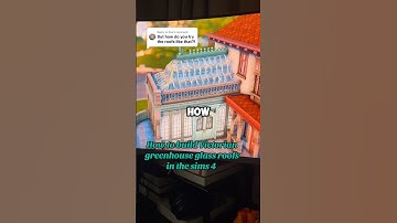 Victorian Greenhouse Glass Roof: Sims 4 Quick Tips Build Tutorial & Hacks #shorts #simsbuild #sims4