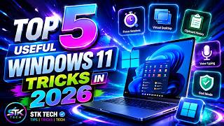 Top 5 Hidden Windows 11 Features You Must Try! 🔥 #Windows11Tips #PCTips #HiddenFeatures #TamilTech