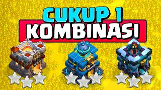 CARA WAR TH 11 12 Dan 13 DENGAN 1 KOMBINASI SAJA | Clash of Clans