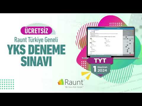 Ücretsiz Raunt Türkiye Geneli YKS Deneme Sınavı’nı kaçırma!