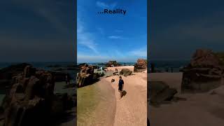 Expectations vs Reality in St Mary's Island Malpe Karnataka | Coconut Island Udupi 4K #shorts #mrnnm