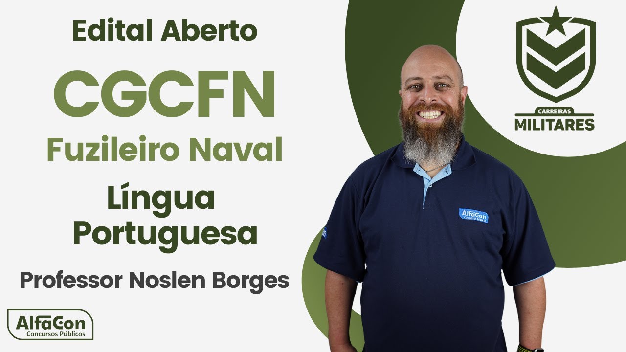 Concurso CGCFN - Fuzileiro Naval da Marinha do Brasil - Aula de Português - AlfaCon Militares