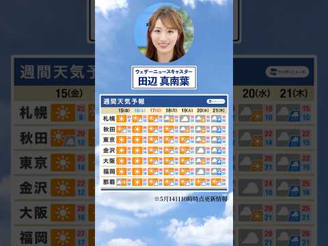 【週間天気】今週の天気は？#通勤タイパ #今週の天気