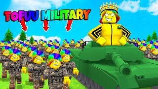 I made the Strongest TOFUU MILITARY and TOOK over the WORLD.. (Roblox)