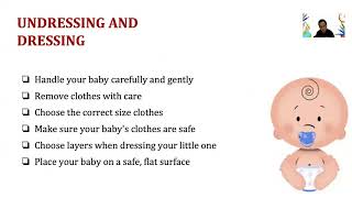 CG B11  BABY BATH, CLEANING BOTTLES, DIAPERING,UNDRESSING AND DRESSING