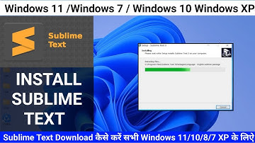 sublime text  download kaise kare|sublime text install windows 11 64 bit |sublime text download 2023
