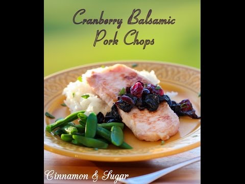 Cranberry Balsamic Pork Chops